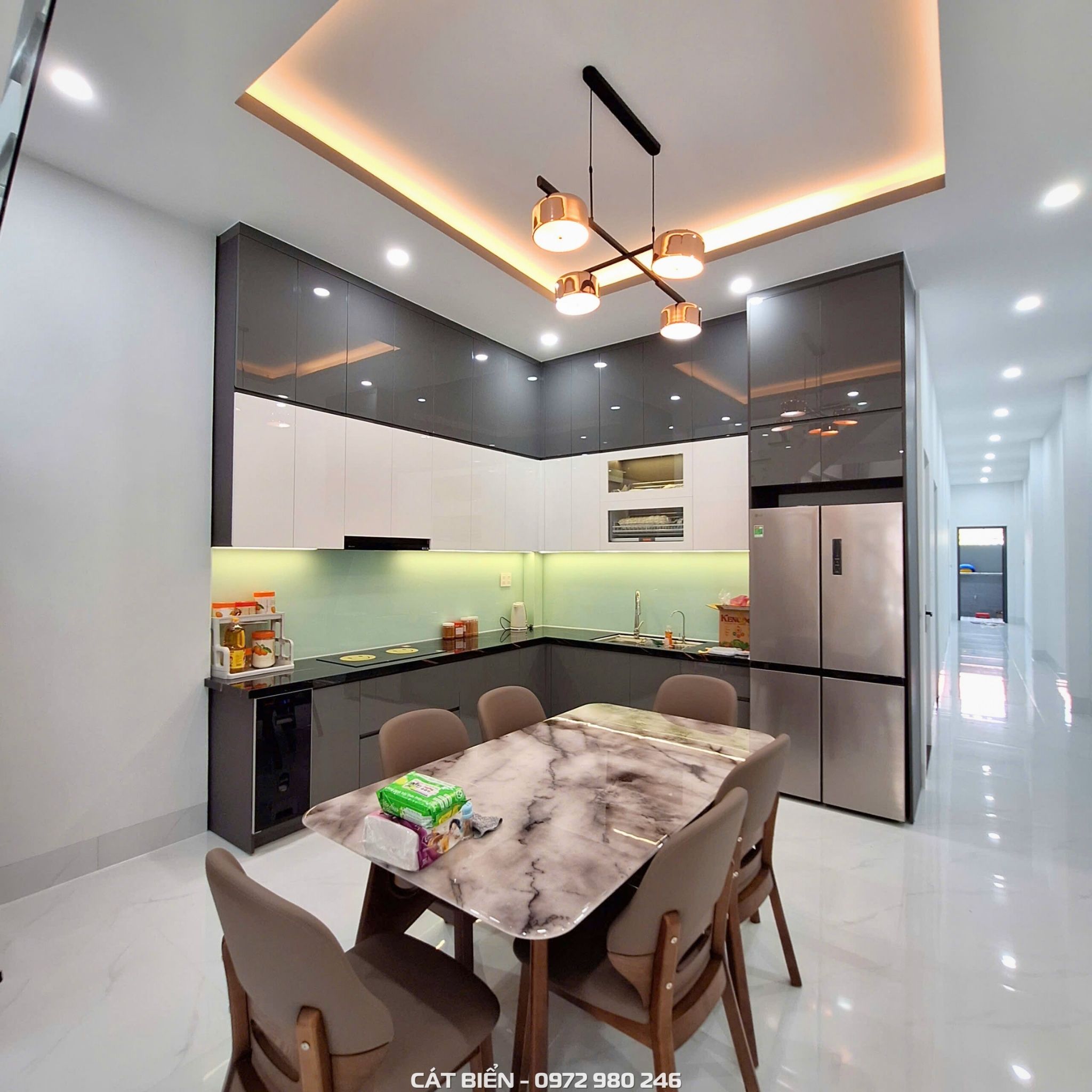 xưởng thiết kế sản xuất thi công lắp đặt tủ bếp, giá nâng hạ bát đĩa xong nồi, thùng gạo, phụ kiện bếp thông minh rạch giá kiên giang