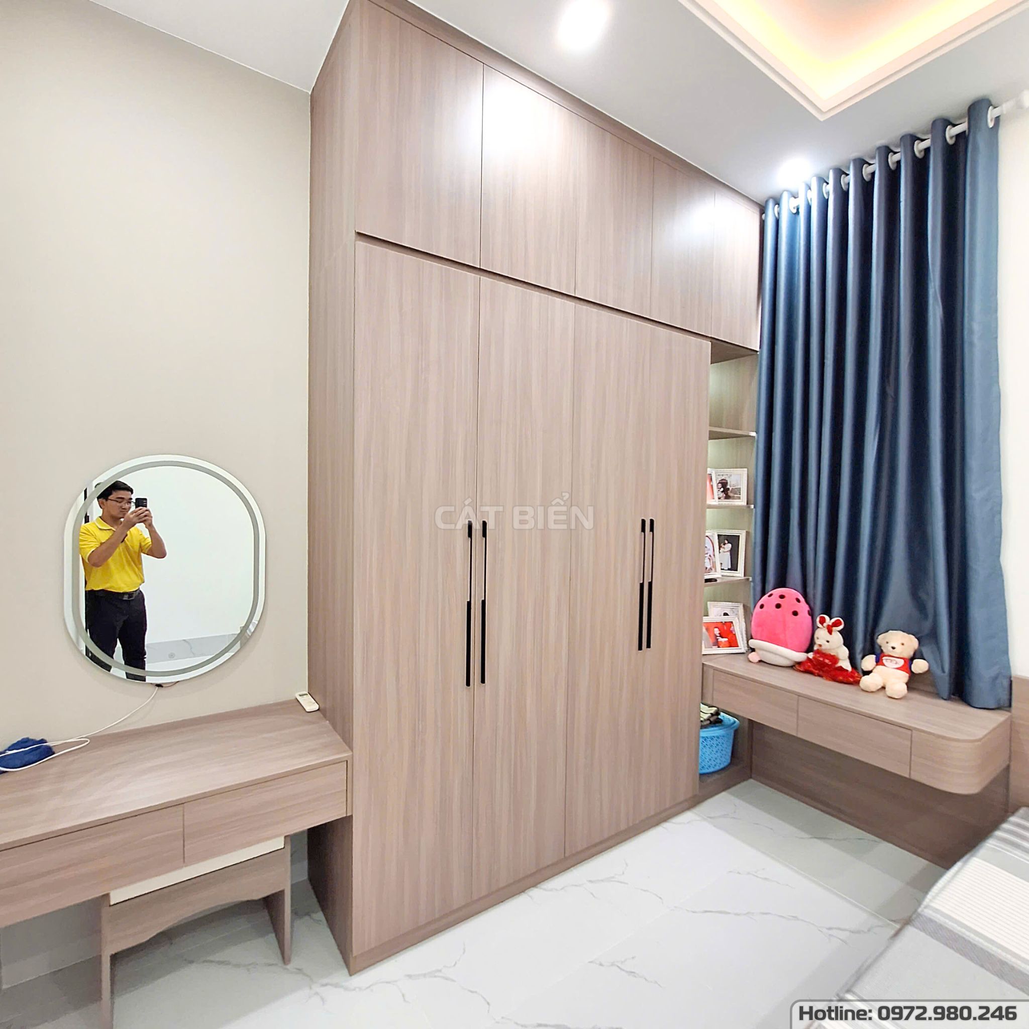 xưởng thiết kế sản xuất thi công lắp đặt giường ngủ, tủ đầu giường, tủ quần áo, bàn trang điểm, bàn làm việc gỗ công nghiệp rạch giá