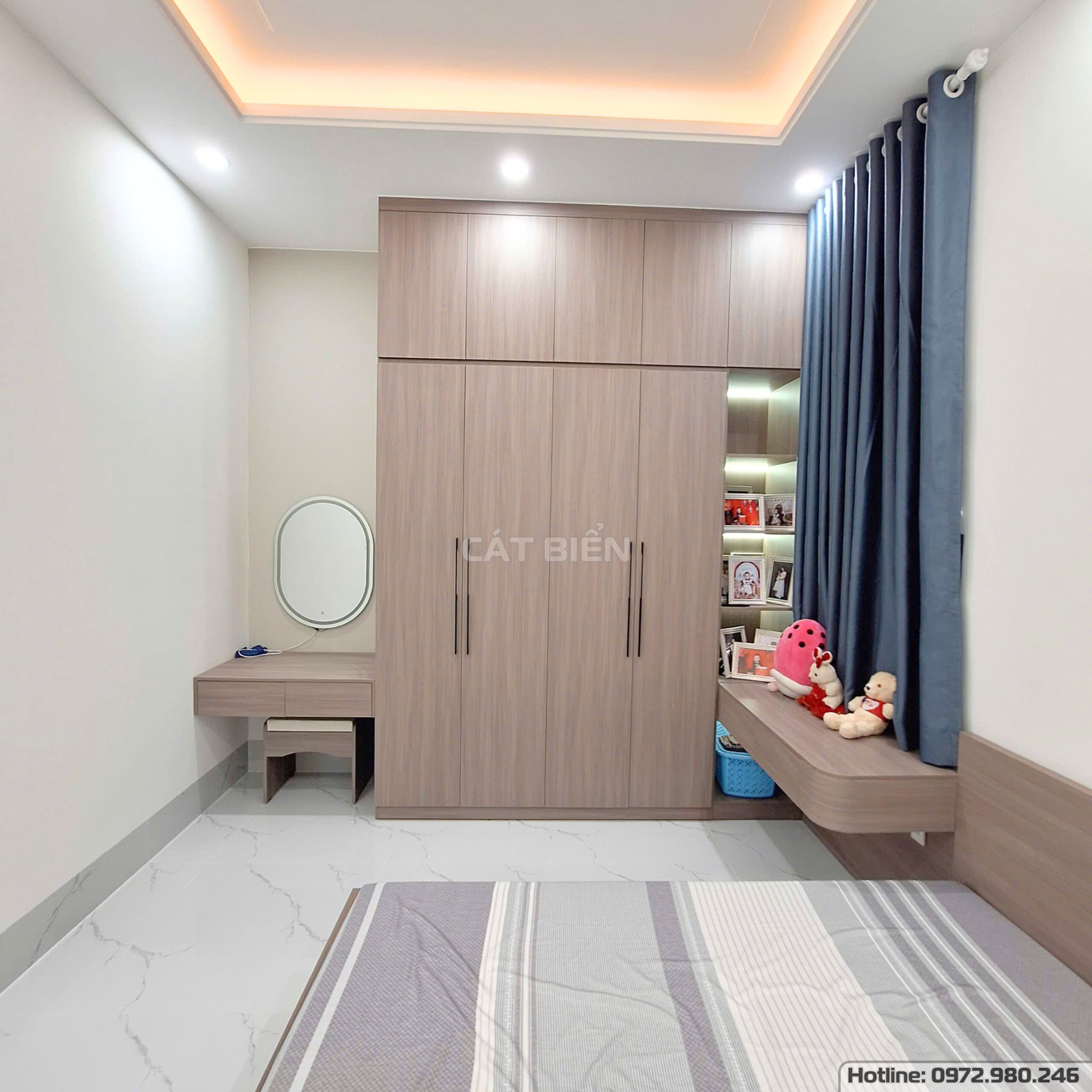 xưởng thiết kế sản xuất thi công lắp đặt giường ngủ, tủ đầu giường, tủ quần áo, bàn trang điểm, bàn làm việc gỗ công nghiệp rạch giá