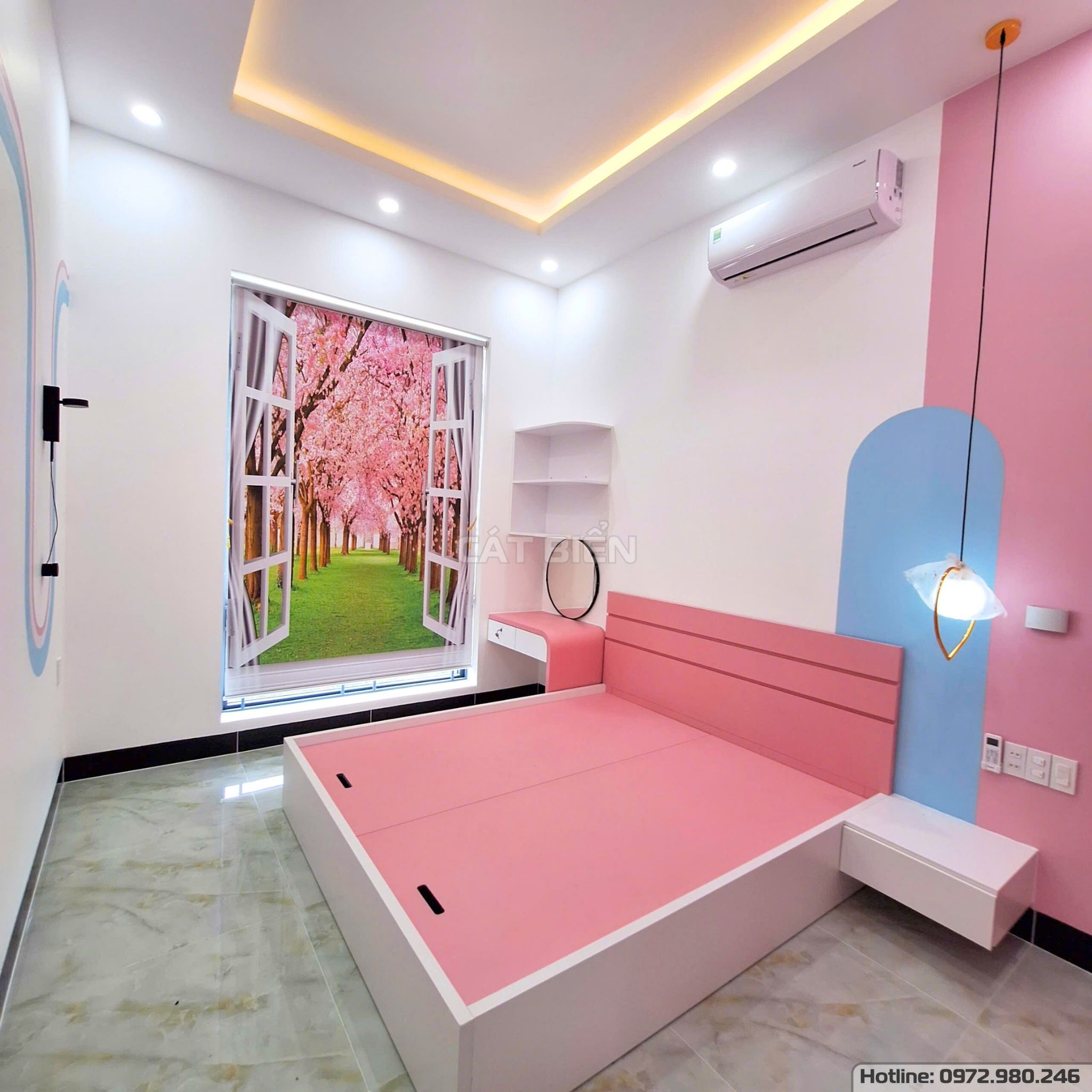 xưởng thiết kế sản xuất thi công lắp đặt tủ áo, giường ngủ, tủ đầu giường, bàn trang điểm, kệ sách gỗ công nghiệp an biên kiên giang