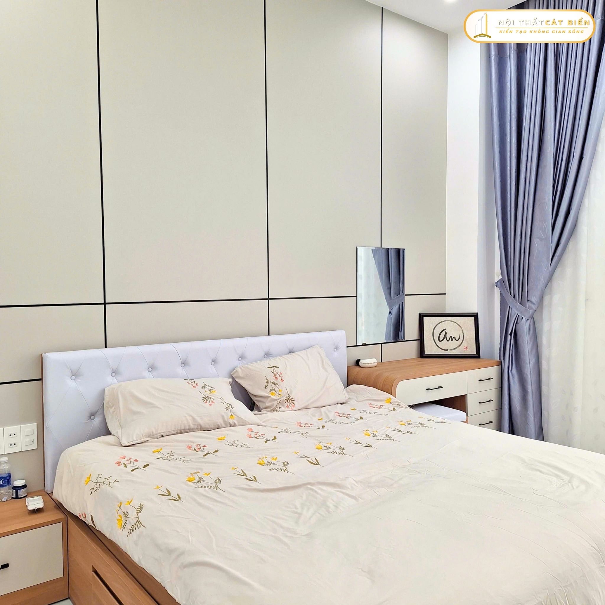 xưởng thiết kế sản xuất thi công lắp đặt giường ngủ, tủ quần áo, tủ đầu giường, bàn trang điểm, tủ để giày phú cường rạch giá