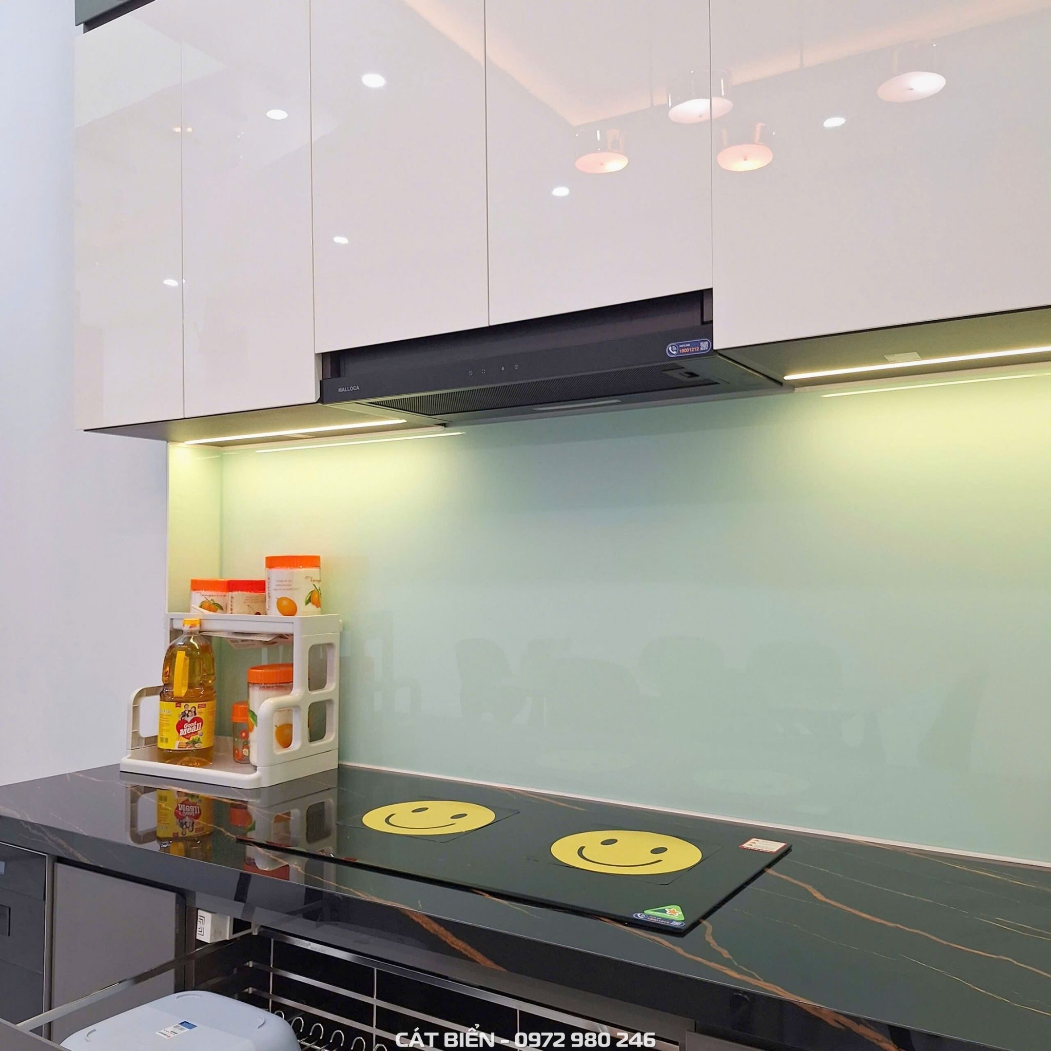 xưởng thiết kế sản xuất thi công lắp đặt tủ bếp, giá nâng hạ bát đĩa xong nồi, thùng gạo, phụ kiện bếp thông minh rạch giá kiên giang