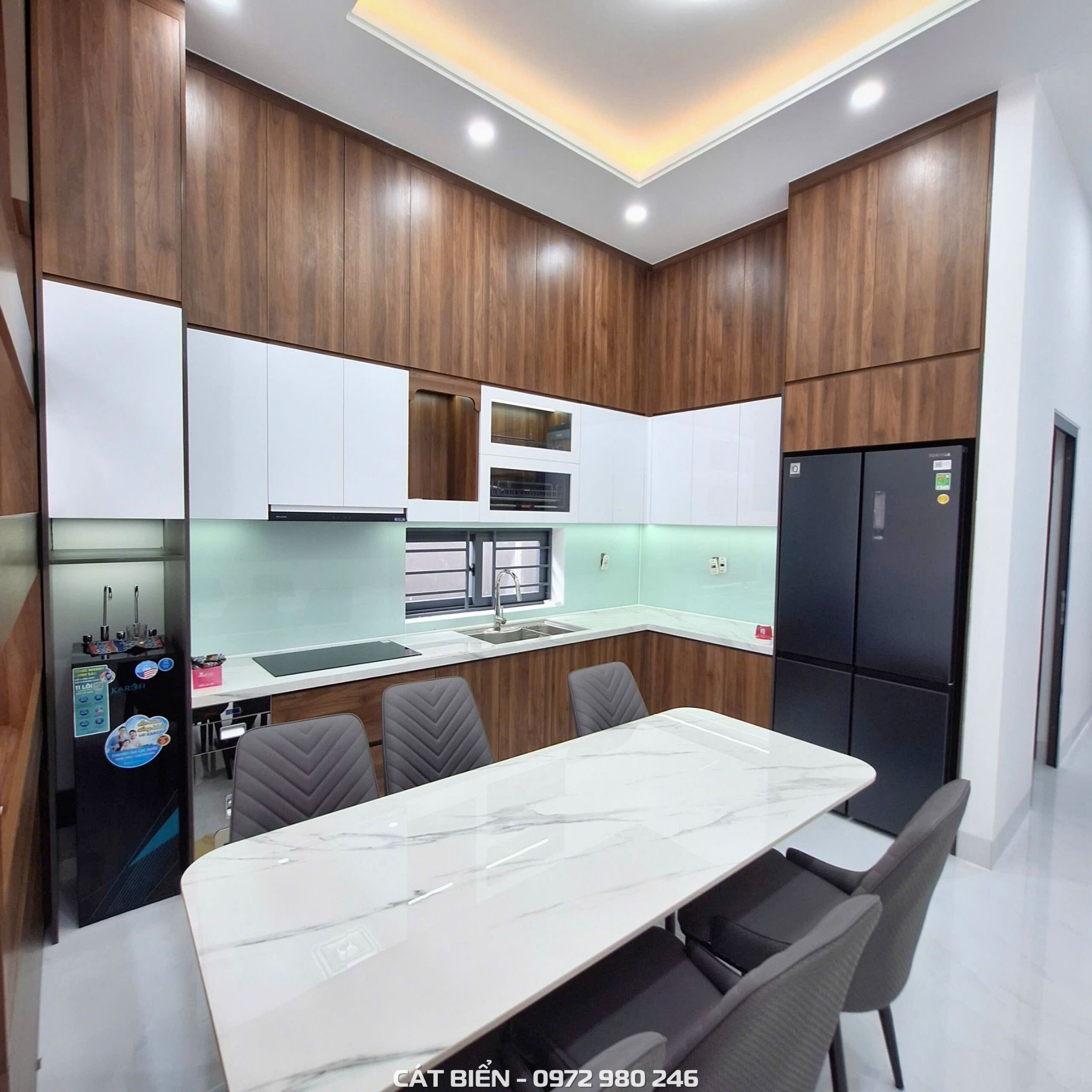 xưởng thiết kế sản xuất thi công lắp đặt tủ bếp, giá để xoong nồi dao kéo bát đĩa chai lọ có trợ lực, thiết bị bếp, phụ kiện thùng gạo thông minh hòn đất kiên giang