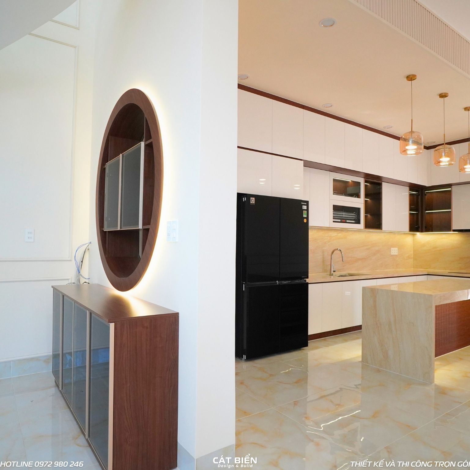 xưởng thiết kế sản xuất thi công lắp đặt tủ bếp, phụ kiện bếp thông minh, tủ kệ trang trí Rạch Giá