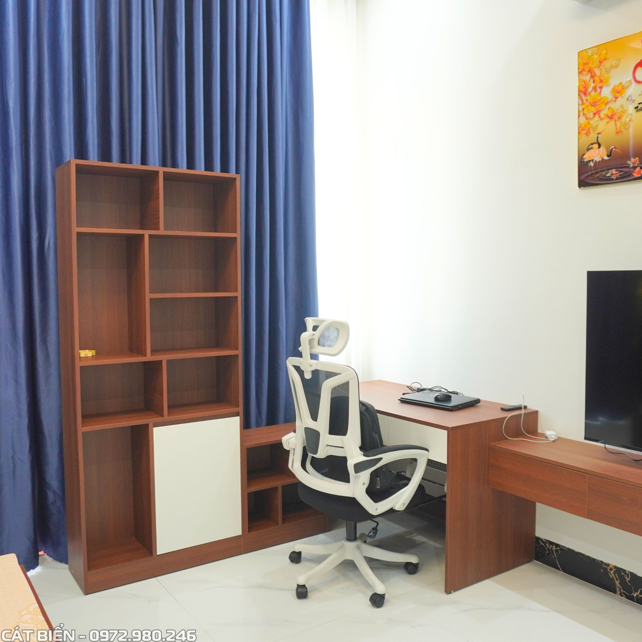 xưởng thiết kế thi công sản xuất nội thất giường ngủ, tab đầu giường, tủ quần áo, bàn học, bàn làm việc, kệ sách, vách lam sóng, vách trang trí kiên lương kiên giang