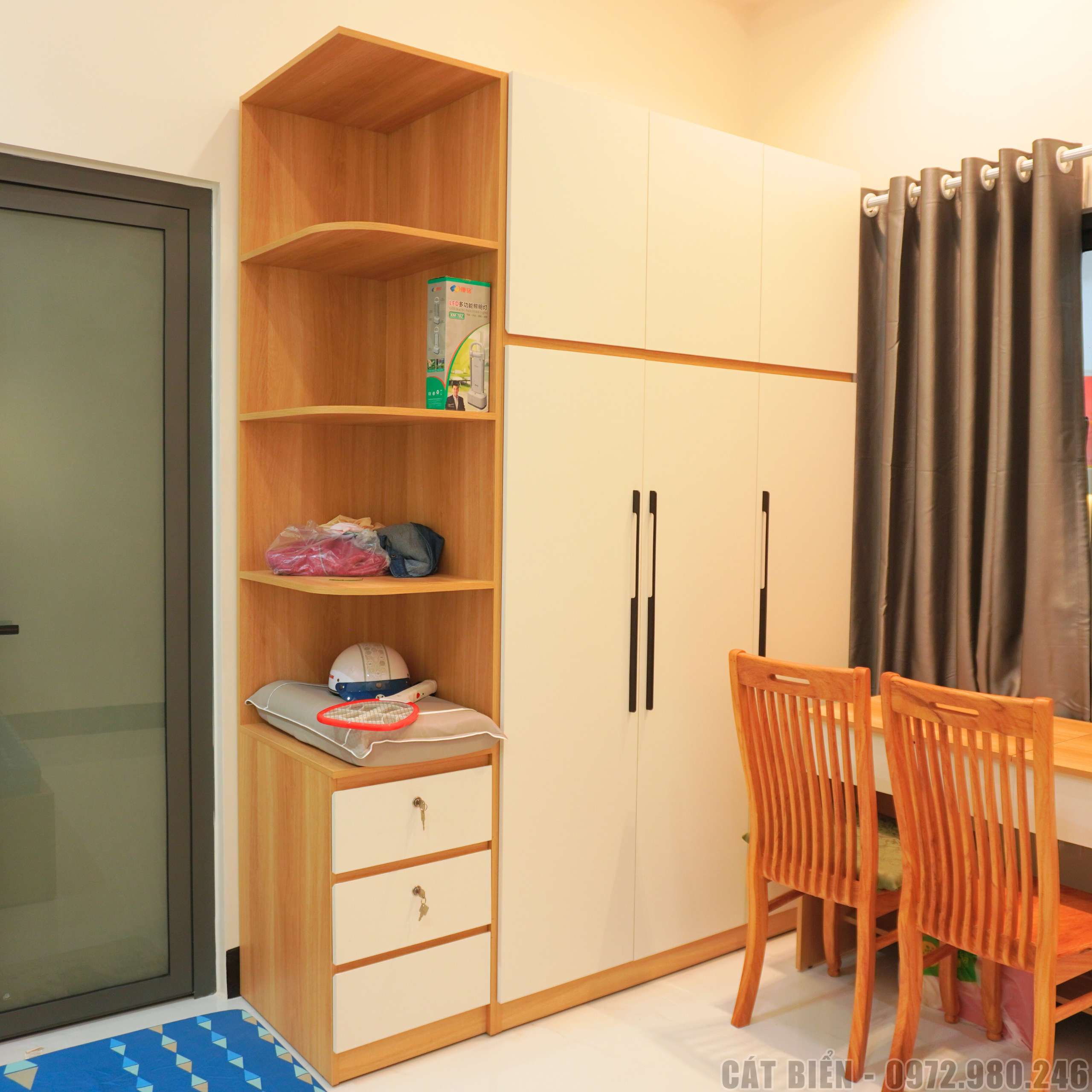 thiết kế sản xuất thi công nội thất gỗ công nghiệp phòng ngủ lộ liên hương rạch giá