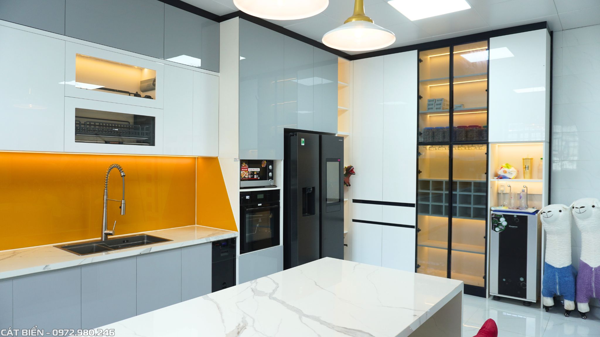 xưởng thi công thiết kế làm tủ bếp mdf an cường thanh thùy gỗ công nghiệp ván nhựa u minh thượng kiên giang