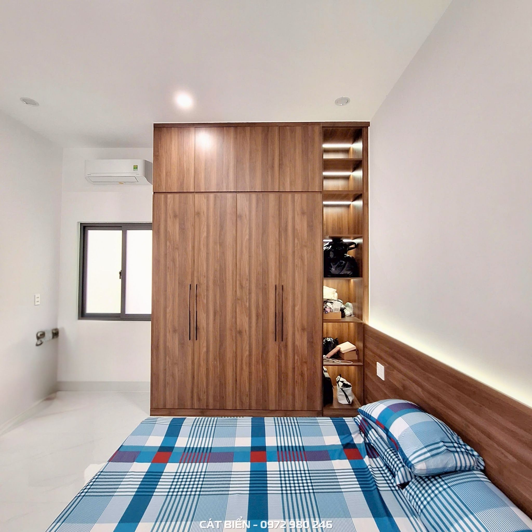 xưởng thiết kế sản xuất thi công lắp đặt giường ngủ, tủ quần áo, tủ đầu giường kiên lương kiên giang