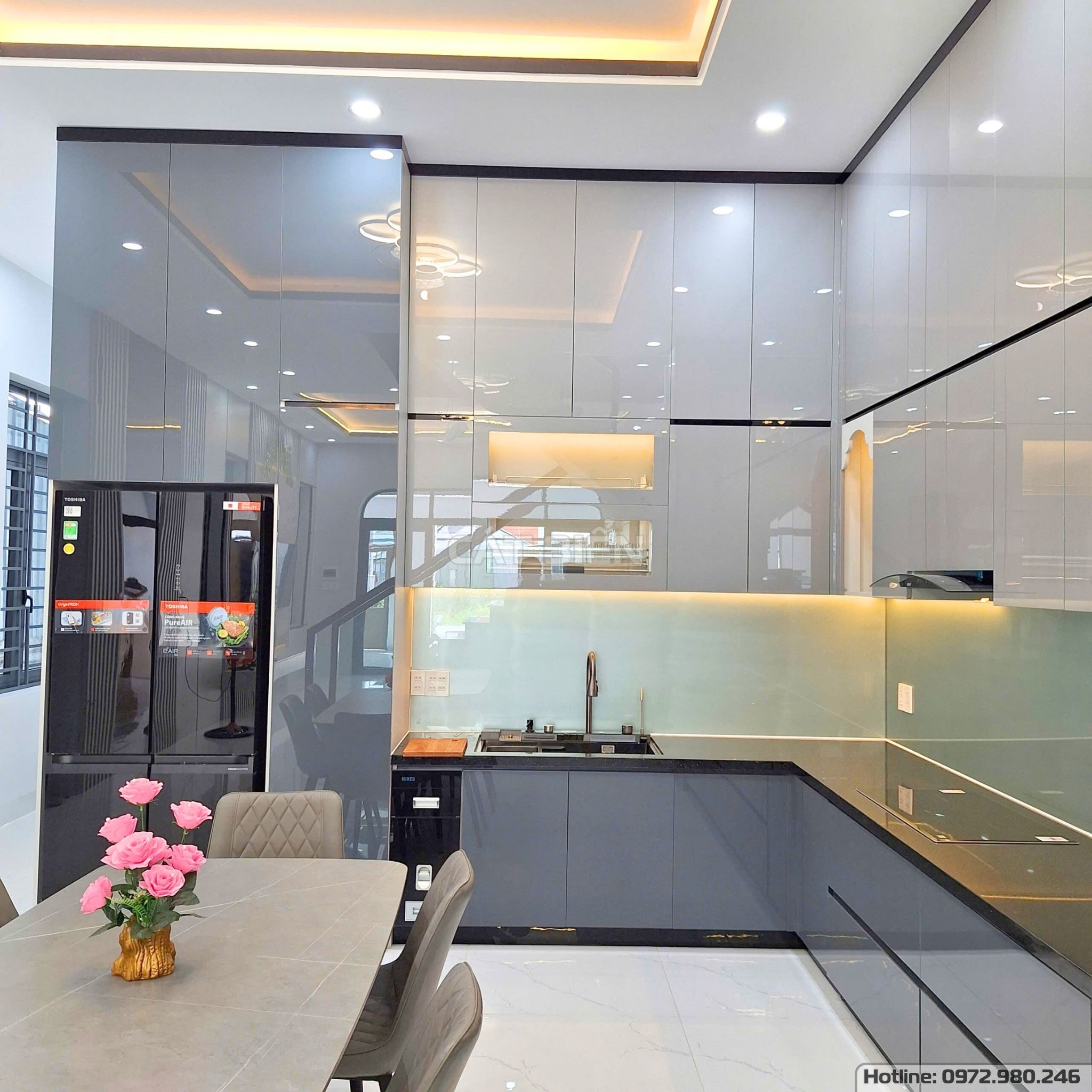 xưởng thiết kế sản xuất thi công lắp đặt tủ bếp, tủ cầu thang, giá để xoong nồi, máy hút mùi, bếp âm, chậu rửa thông minh, giá nâng hạ bát đĩa, thùng gạo thông minh, kệ để đồ khô chai lọ gia vị, khung bao tủ lạnh gỗ công nghiệp hòn đất kiên giang