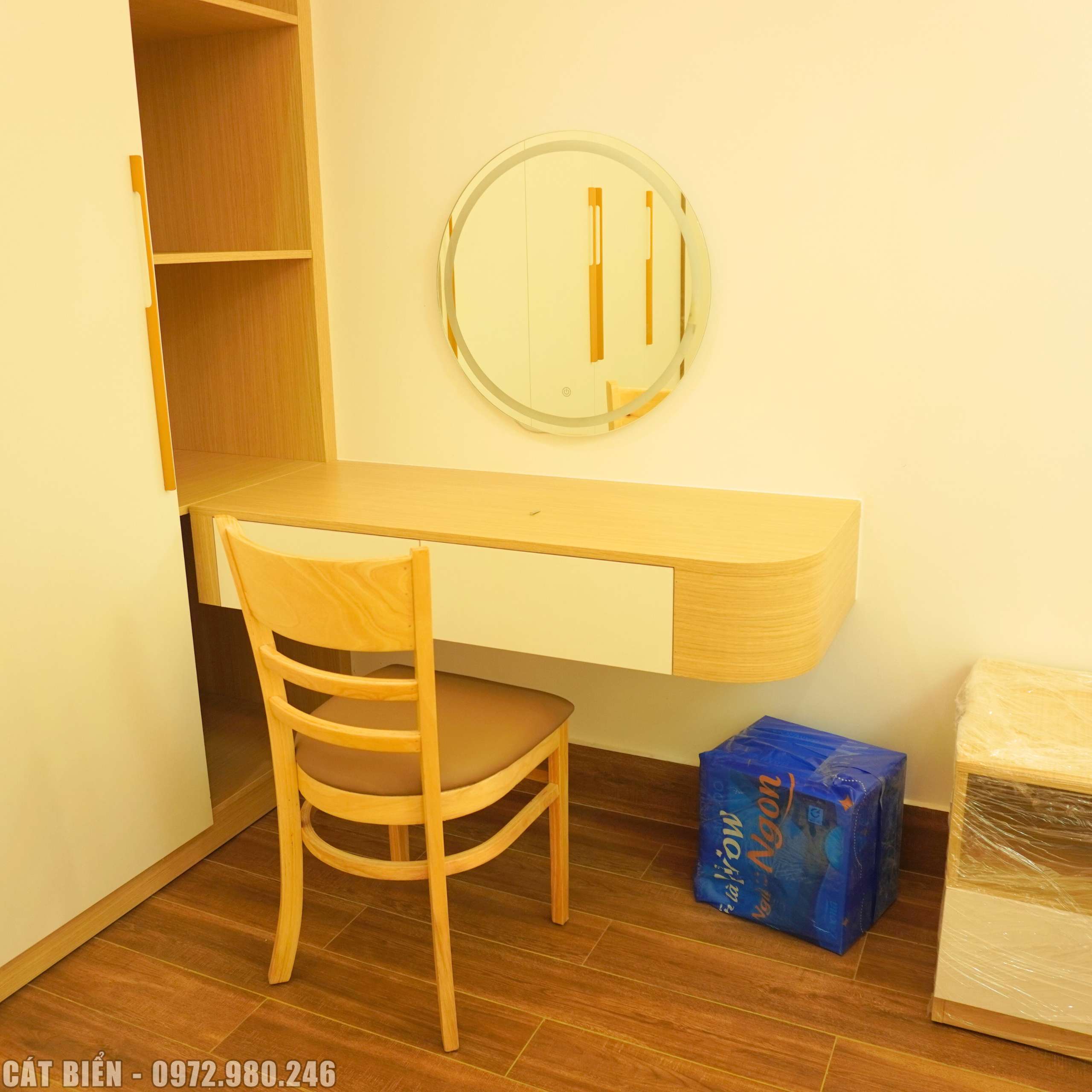 thiết kế sản xuất thi công nội thất giường tủ phòng ngủ minh lương kiên giang