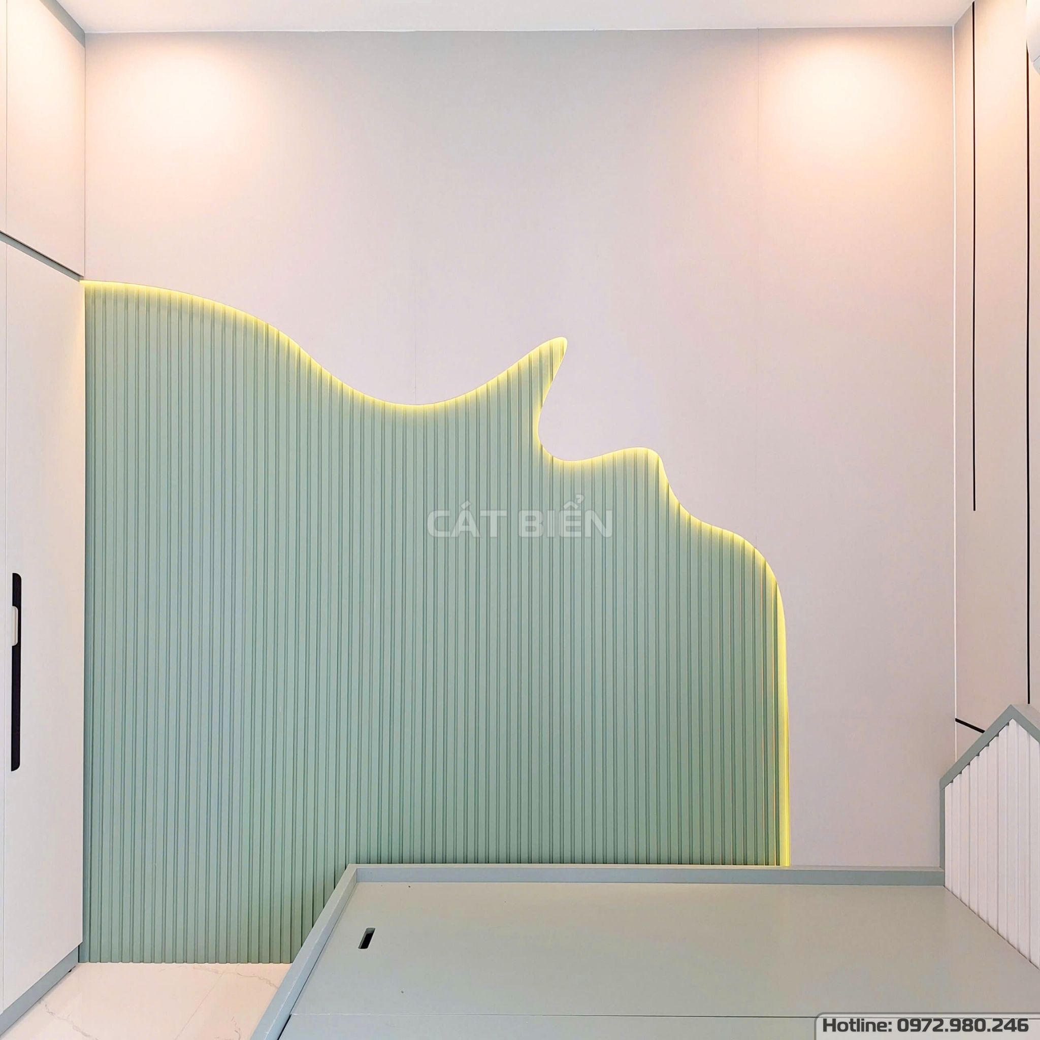 xưởng thiết kế sản xuất thi công lắp đặt giường ngủ, tủ quần áo, tủ đầu giường, bàn học, bàn làm việc, vách trang trí mdf lam sóng gỗ công nghiệp hòn đất kiên giang