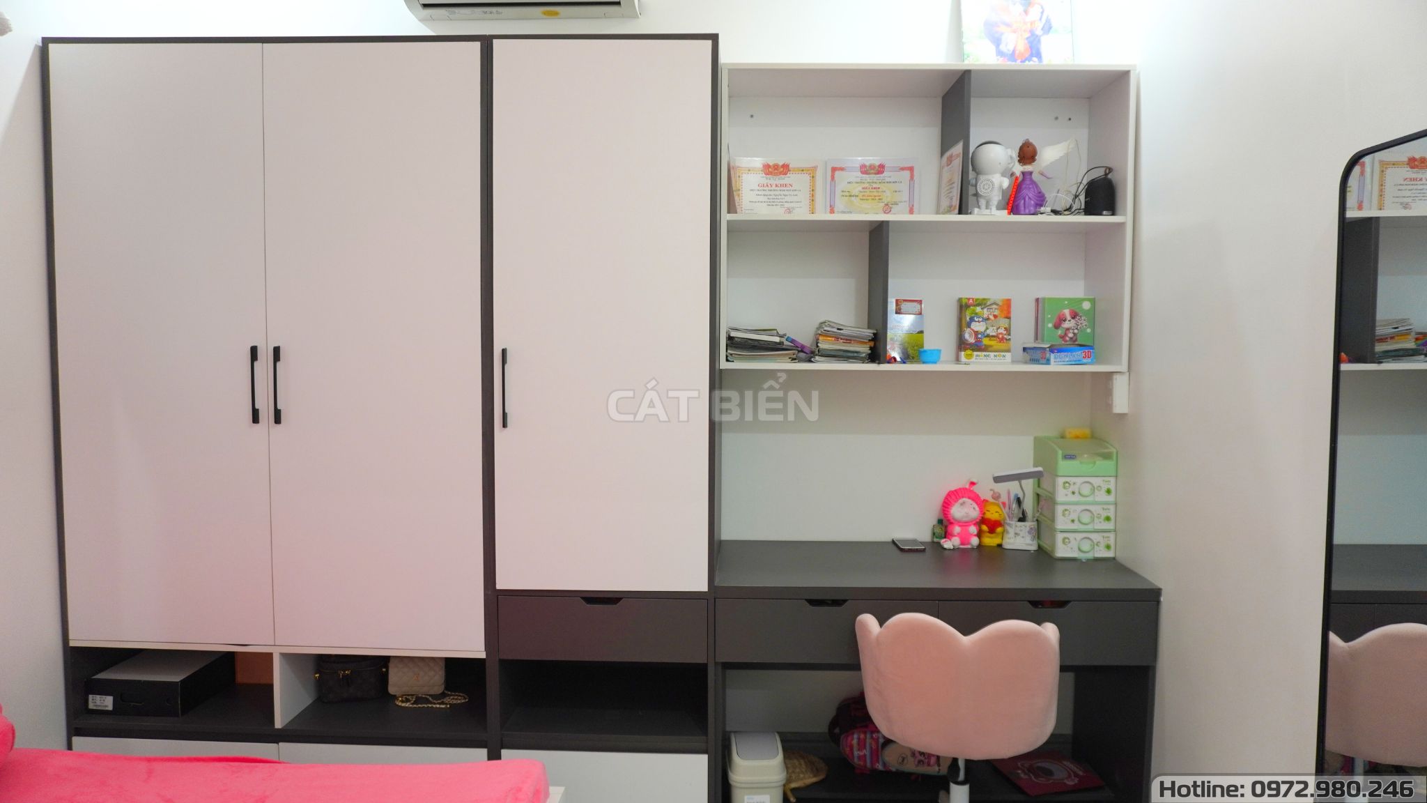 xưởng thiết kế thi công sản xuất nội thất tủ quần áo, giường ngủ, bàn trang điểm tân hiệp kiên giang