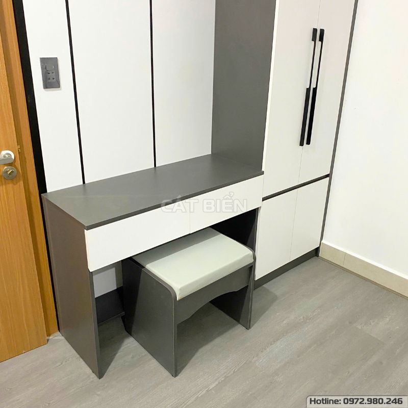 xưởng thiết kế sản xuất thi công nội thất chung cư sophia phú cường tủ quần áo, bàn trang điểm, giường ngủ, tủ đầu giường rạch giá kiên giang