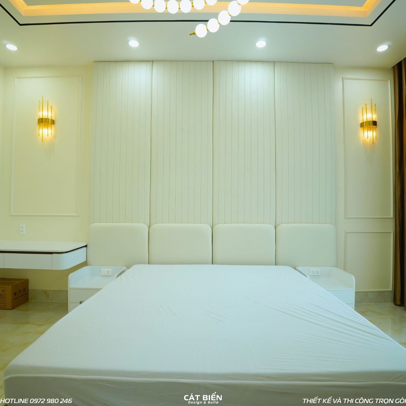 xưởng thiết kế sản xuất thi công lắp đặt giường ngủ, tủ đầu giường, tủ quần áo, bàn trang điểm, bàn làm việc Rạch Giá