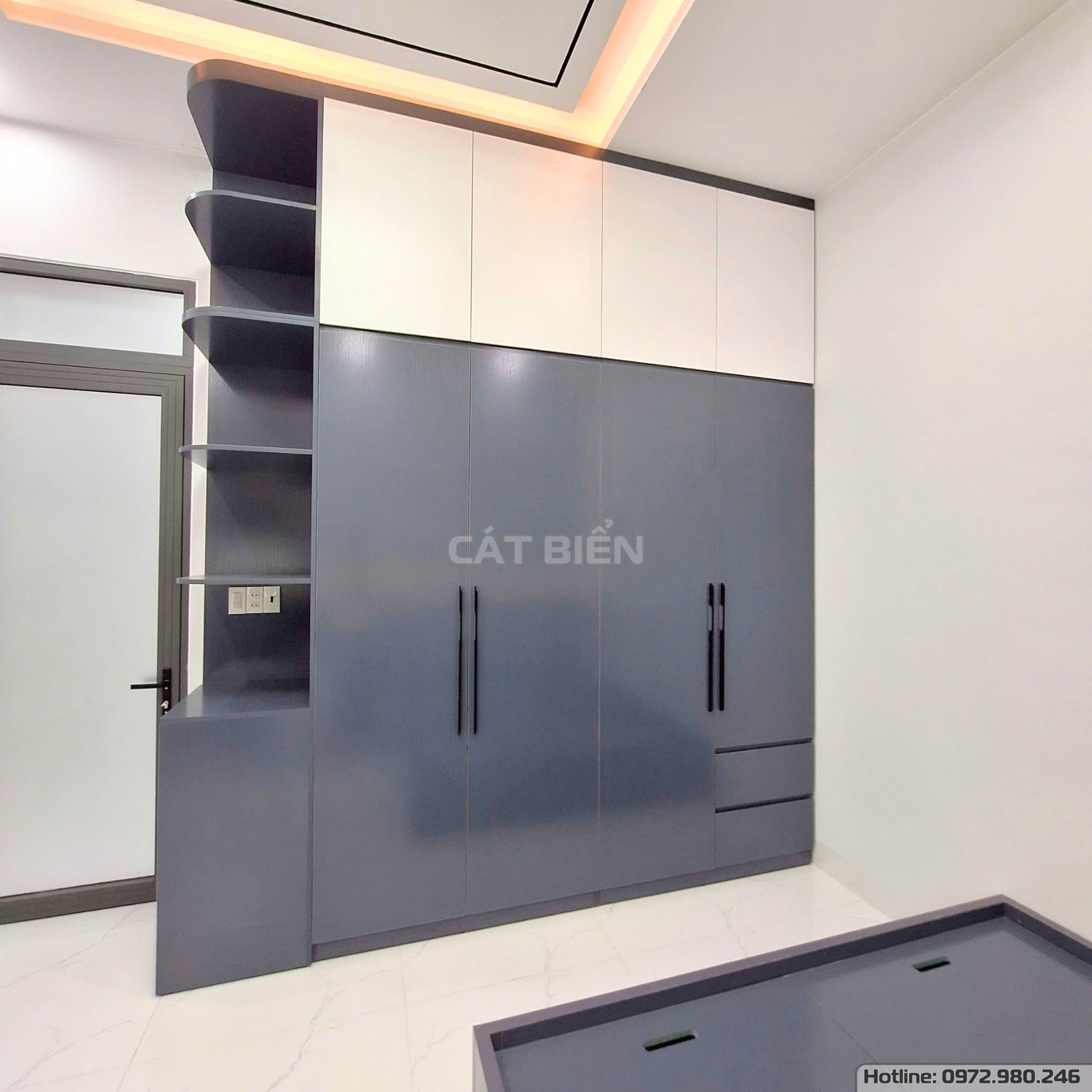 xưởng thiết kế sản xuất thi công lắp đặt giường ngủ, tủ quần áo, tủ đầu giường, bàn học, bàn làm việc, vách trang trí mdf lam sóng, bàn trang điểm gỗ công nghiệp hòn đất kiên giang