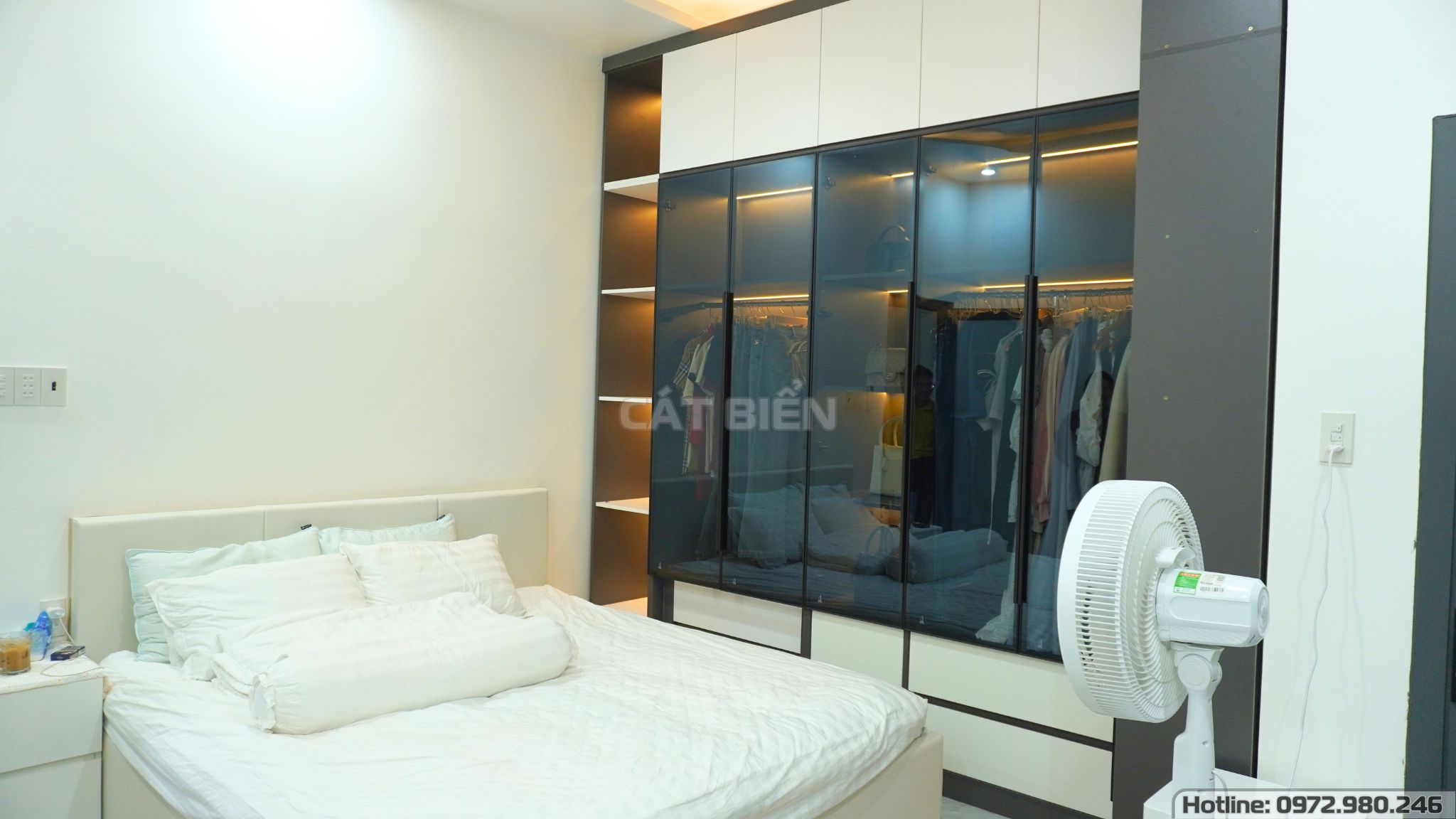 xưởng thiết kế thi công sản xuất nội thất tủ quần áo, giường ngủ, tủ đầu giường, bàn trang điểm tân hiệp kiên giang