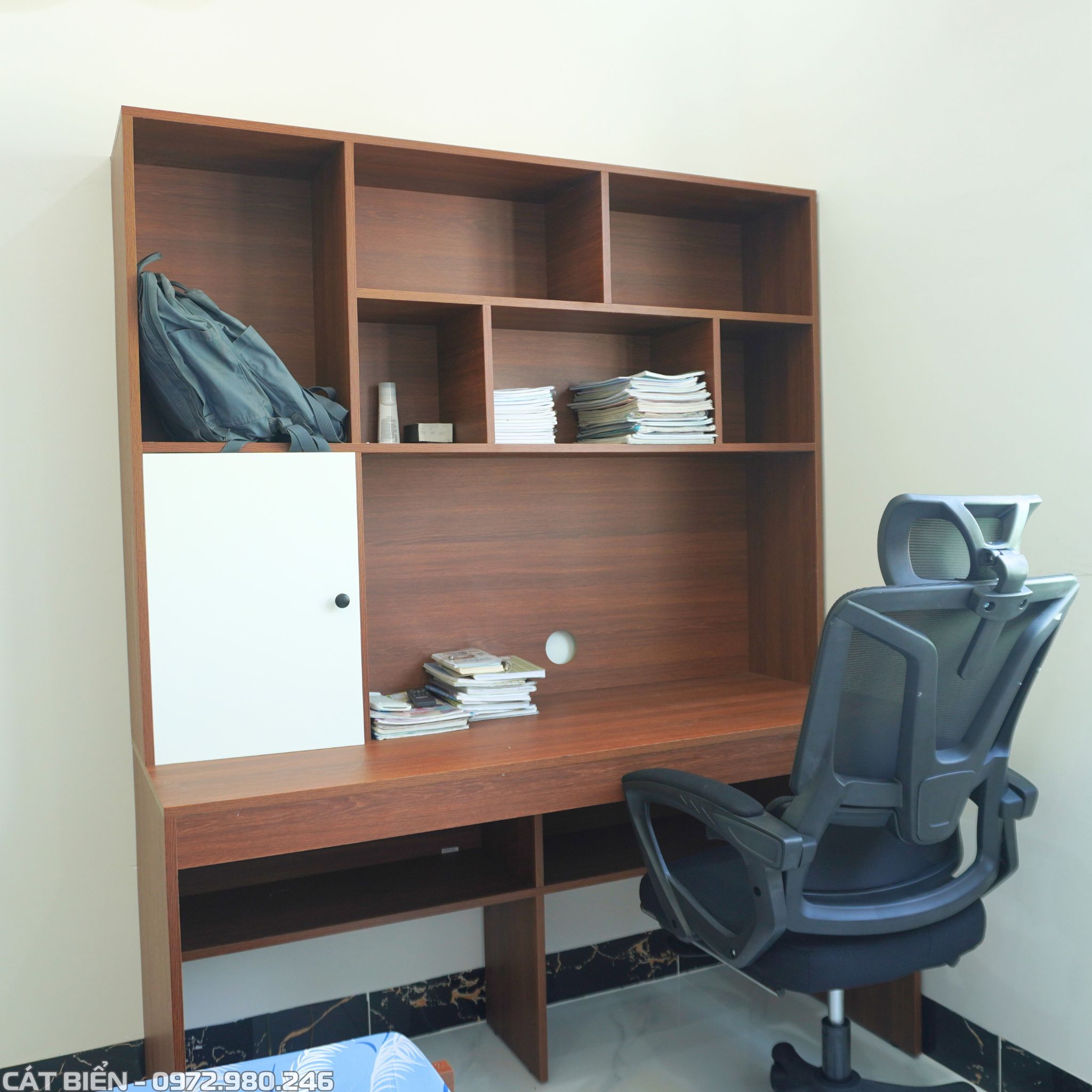 xưởng thiết kế thi công sản xuất nội thất giường ngủ, tab đầu giường, tủ quần áo, bàn học, bàn làm việc, kệ sách, vách lam sóng, vách trang trí kiên lương kiên giang