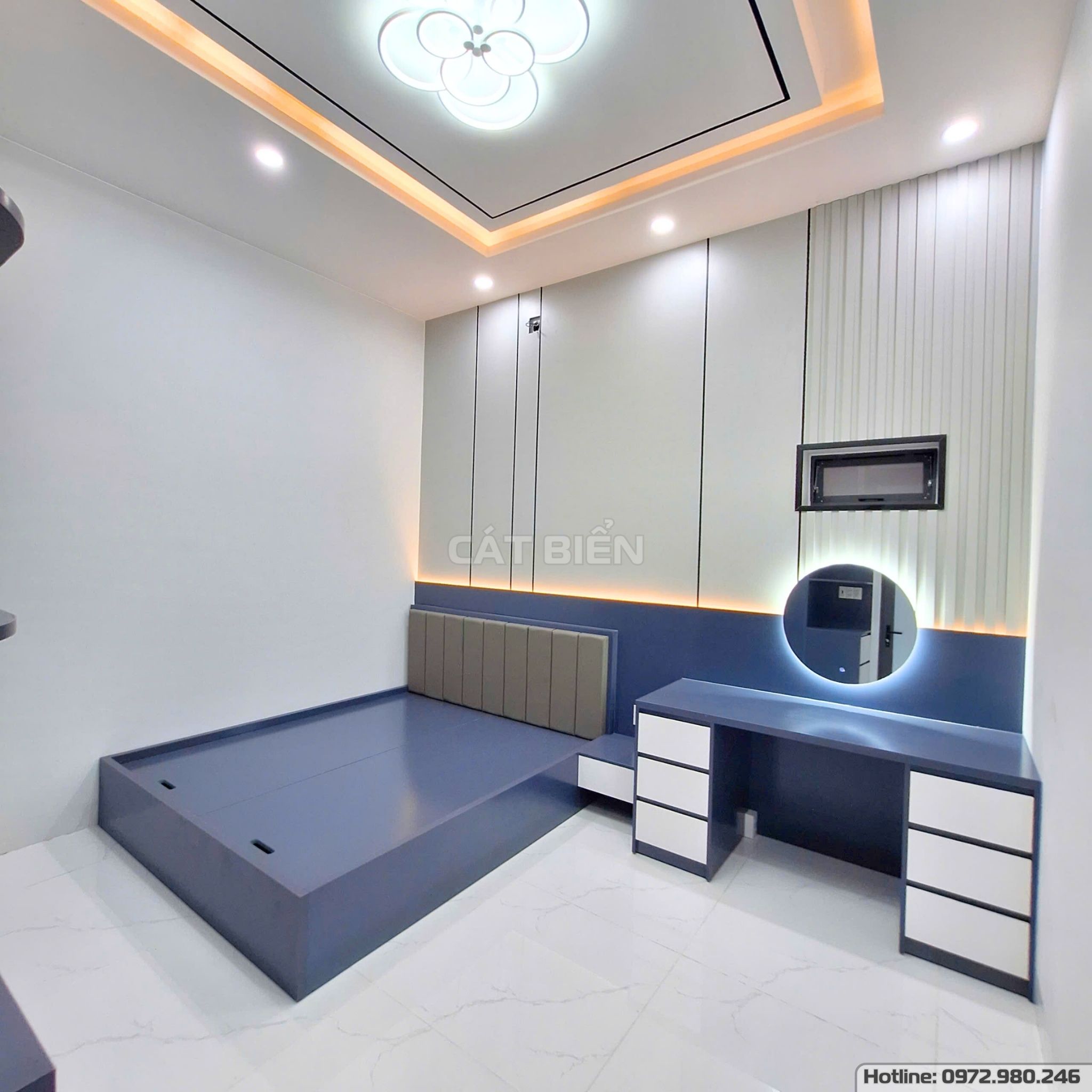 xưởng thiết kế sản xuất thi công lắp đặt giường ngủ, tủ quần áo, tủ đầu giường, bàn học, bàn làm việc, vách trang trí mdf lam sóng, bàn trang điểm gỗ công nghiệp hòn đất kiên giang