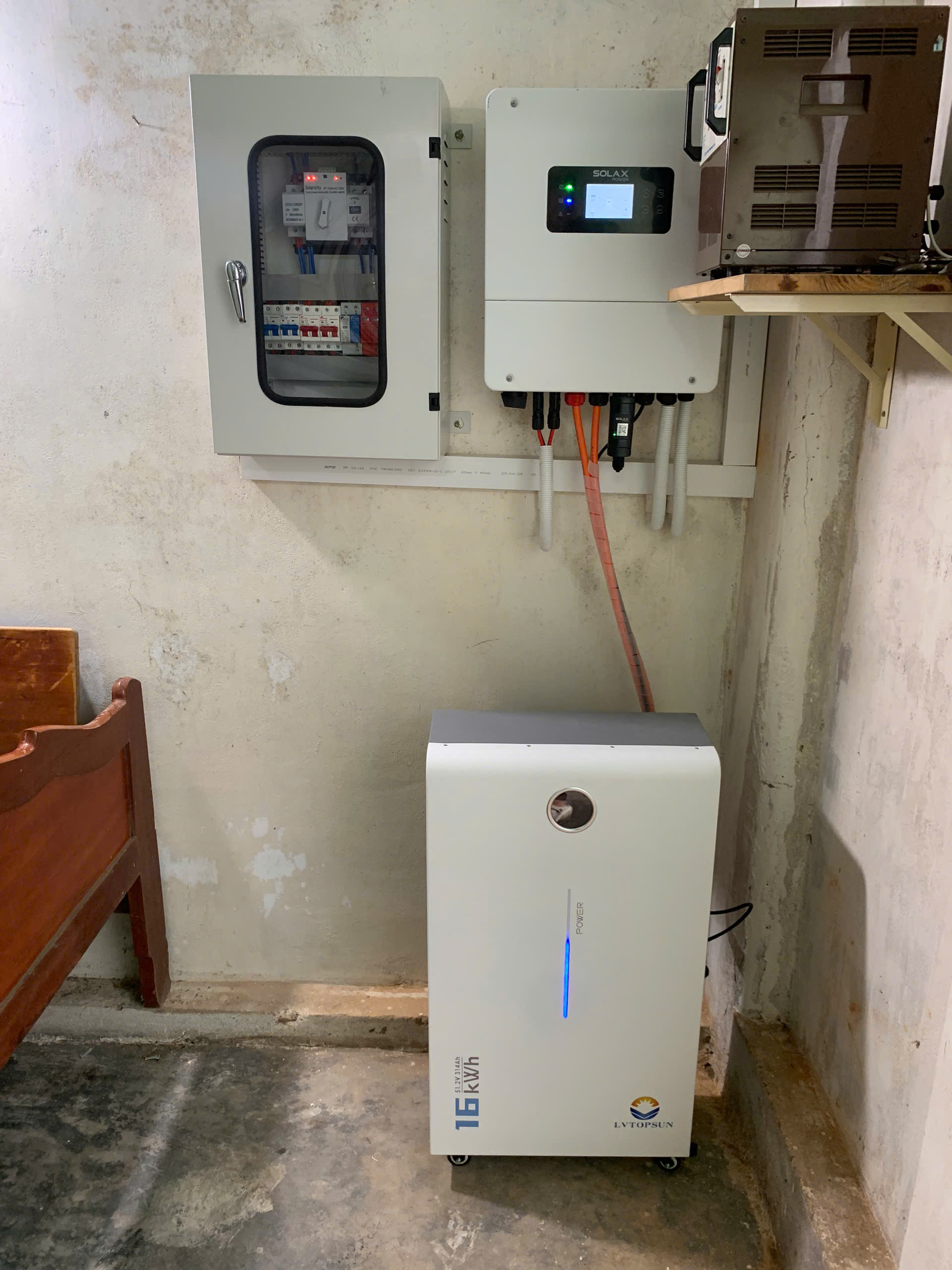 Pin lưu trữ Lithium LV TOPSUN 16kWh