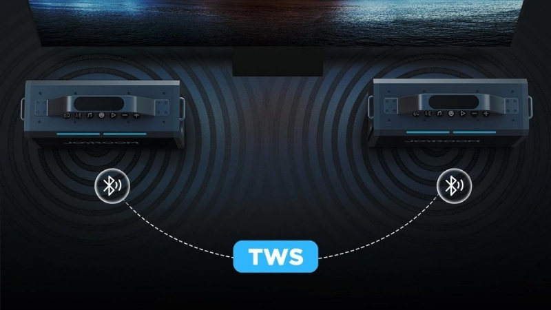 Joyroom MW03 hỗ trợ kết nối TWS, giúp bạn kết nối đồng thời 2 loa cùng lúc