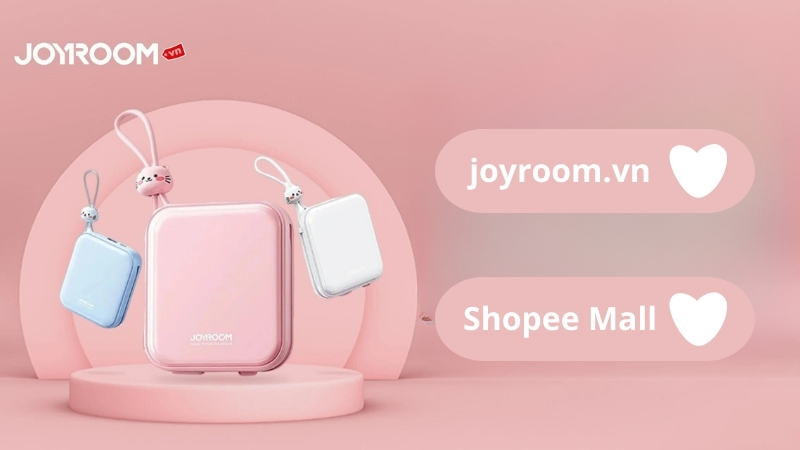 Mua sạc dự phòng Joyroom tại website và Shopee Mall Joyroom Việt Nam