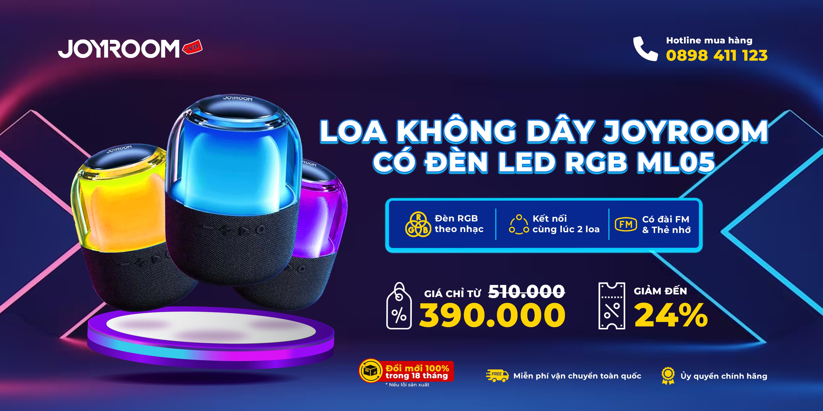 loa-bluetooth-khong-day-joyroom-ml05-rgb-speaker