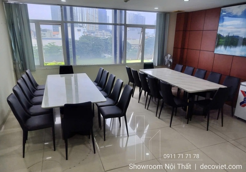 bàn ăn 12 ghế thiết kế hiện đại, tinh tế