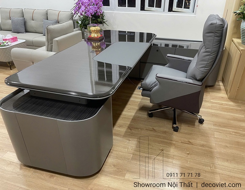 bàn giám đốc thiết kế chữ L tối ưu không gian
