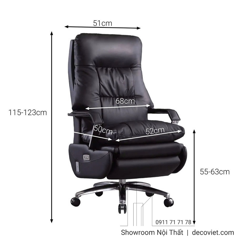 ghế làm việc da êm ái