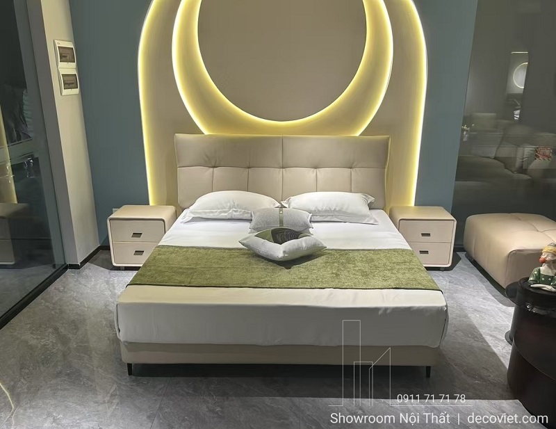 giường ngủ bọc da hiện đại