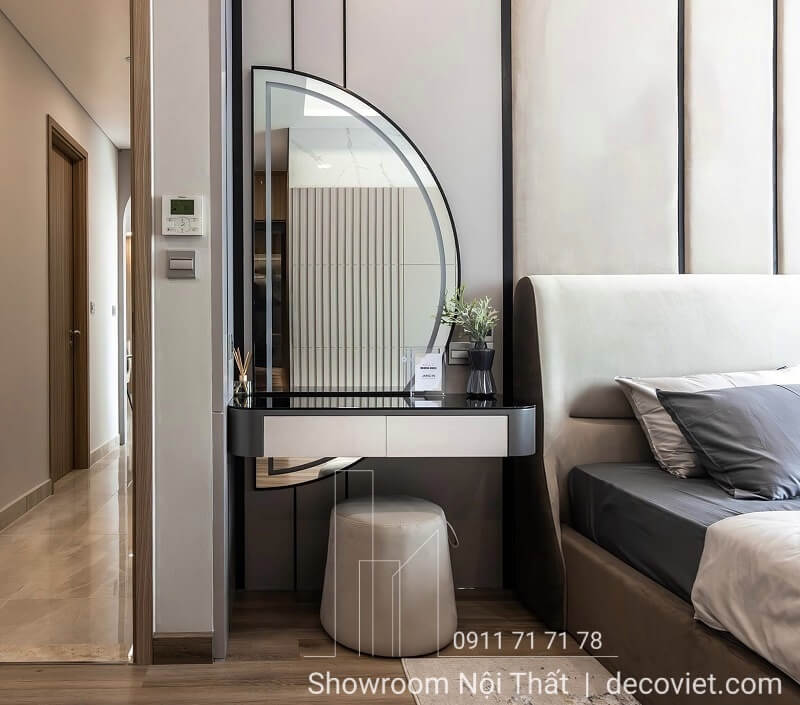 bàn trang điểm thiết kế gương treo tường