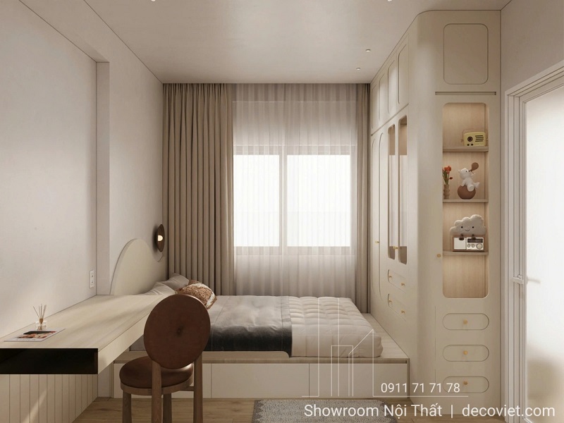 thi công nội thất phòng ngủ gỗ công nghiệp