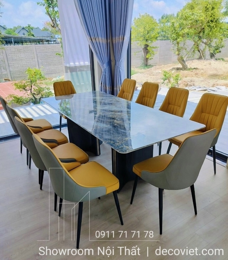 mẫu bàn ăn nhập khẩu phù hợp nhà phố, biệt thự