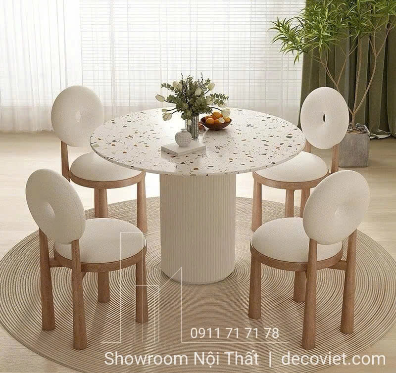 Bàn Ăn Gỗ Tròn