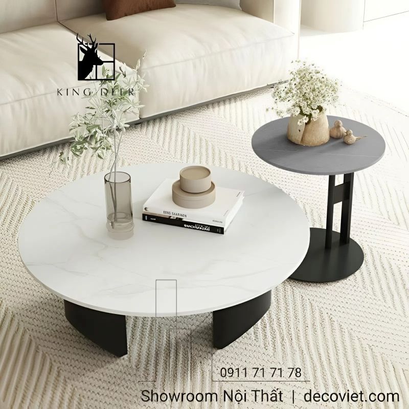 Bàn sofa mặt đá ceramic