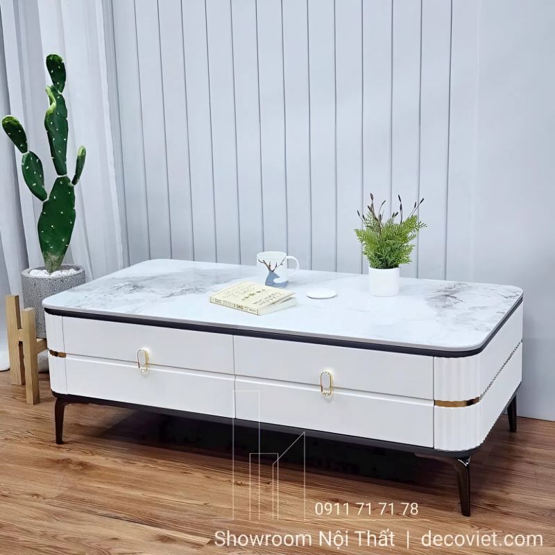 Bàn sofa mặt đá sang trọng