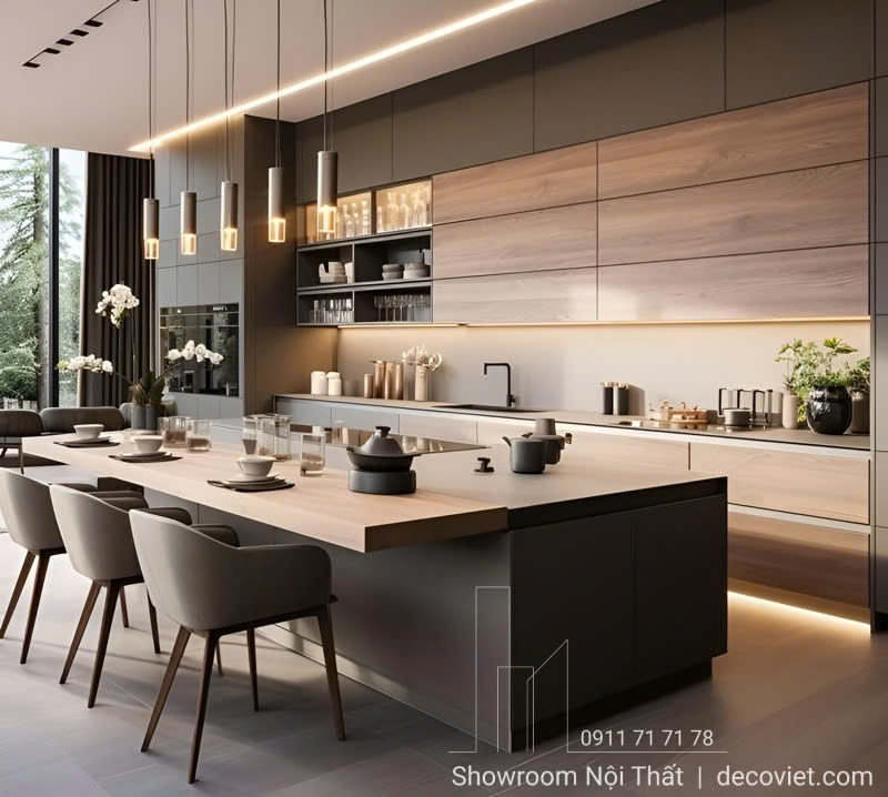 Thi công tủ bếp