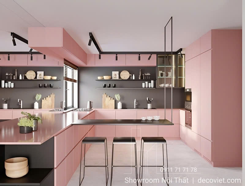 Tủ bếp tối giản