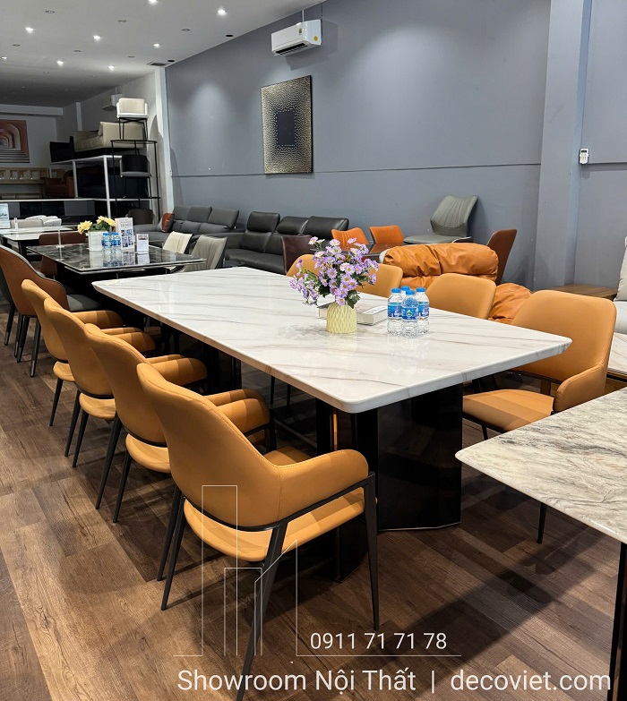 bàn ăn mặt đá 8 ghế giá rẻ