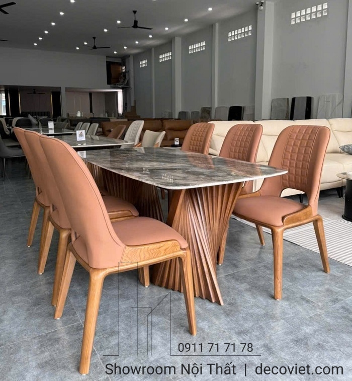 bộ bàn ăn 6 ghế cao cấp