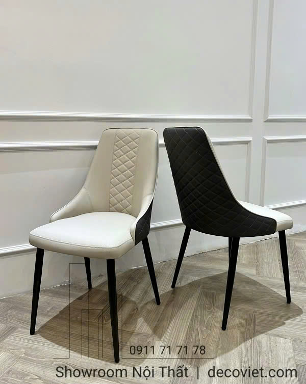 ghế ăn bọc da chân sắt