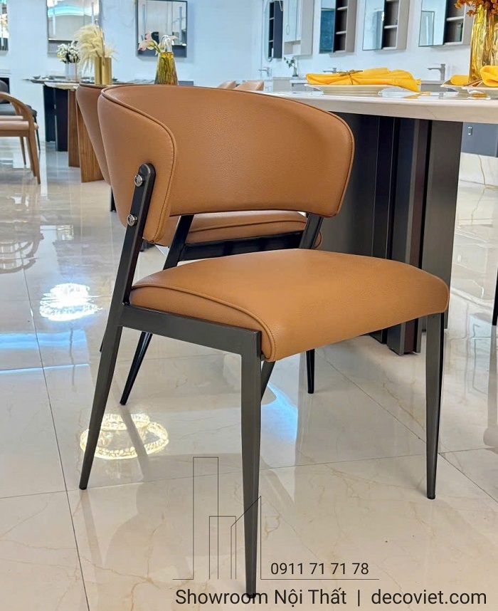 Bàn ăn hiện đại nhập khẩu phối ghế da cao cấp