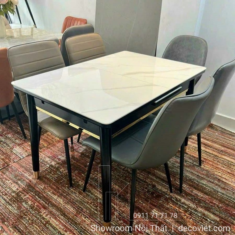 Bàn ăn 2720S thông minh kéo dài 1m4 phù hợp căn hộ chung cư nhỏ
