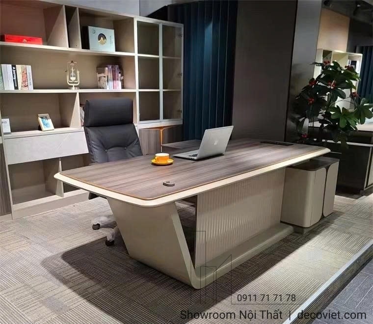 Mẫu bàn giám đốc sang trọng nâng tầm hình ảnh phòng làm việc chuyên nghiệp.