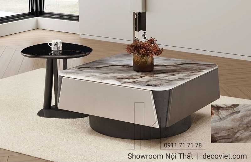 bàn sofa nhập khẩu hiện đại 402s mặt đá cao cấp sang trọng