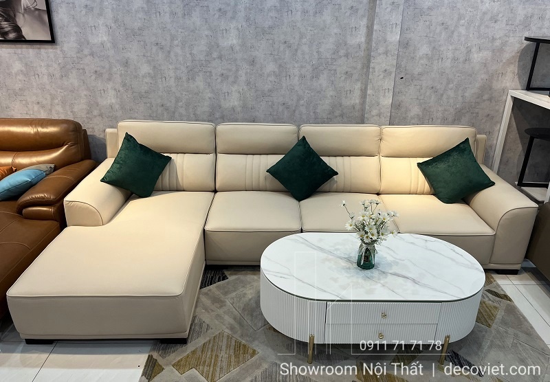 Bàn Sofa Mặt Đá Chân Sắt