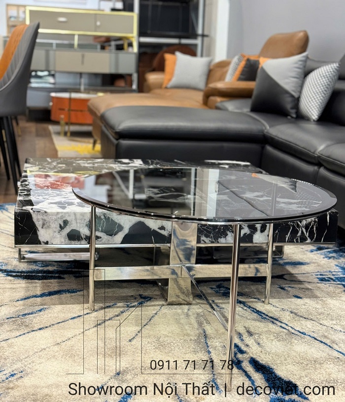 Bàn trà hiện đại 356S nhập khẩu phù hợp sofa da cao cấp