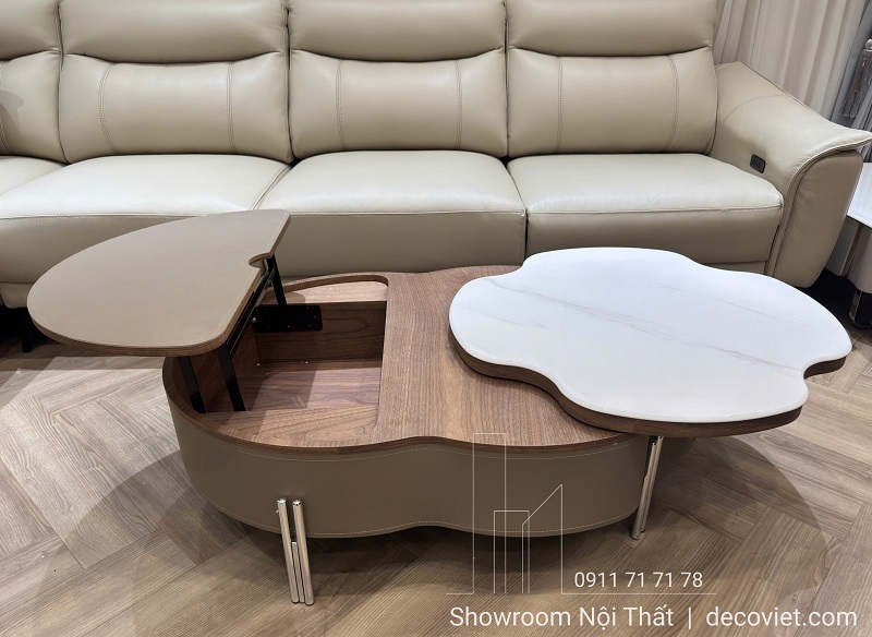 Bàn trà thông minh hiện đại 418S DecoViet – nội thất phòng khách đẳng cấp