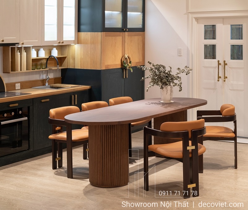 Bộ bàn ăn gỗ 6 ghế đẹp hiện đại sang trọng