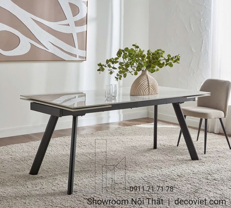 bàn ăn mặt đá 8 ghế giá rẻ